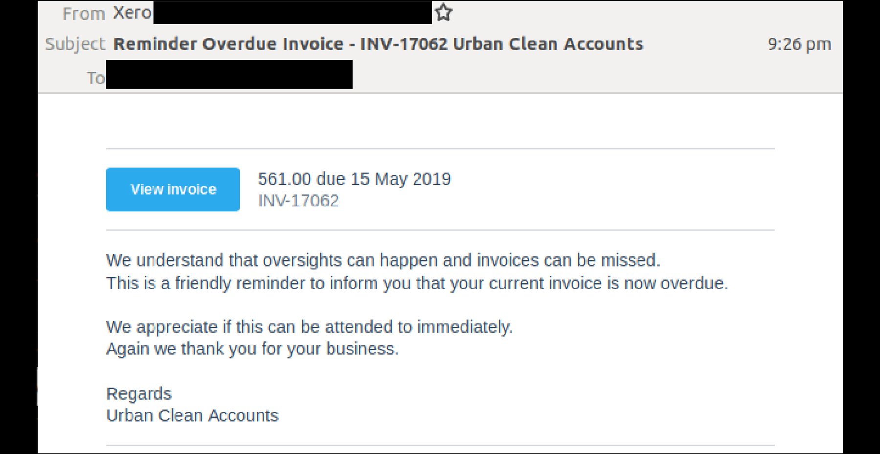 Invoice email scam spoofing Xero attacks inboxes again